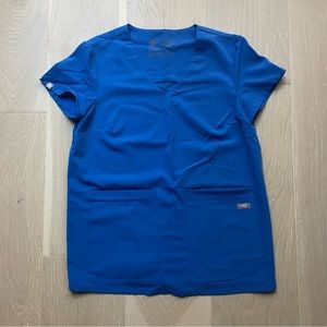 Figs - XXS - royal blue scrub top